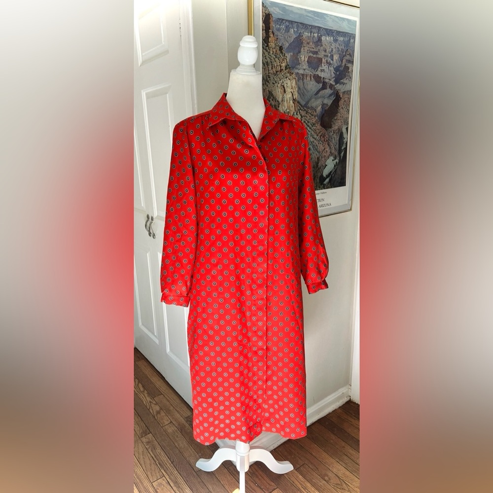 Miss Magnin at L. Magnin vintage long sleeve shirt dress
